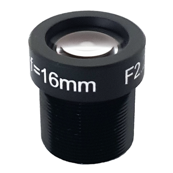 LM12-10MP-16MM-F2.2-1.5-ND1, LENS M12 10MP 16MM F2.2 2/3&quot; NON DISTORTION