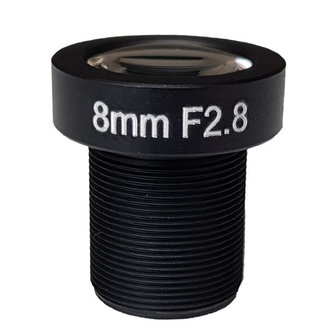 LM12-5MP-08MM-F2.8-1.8-ND1, LENS M12 5MP 8MM F2.8 1/1.8" NON DISTORTION