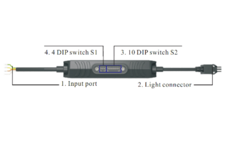 Industrial LED strobe controller, trigger 10us ~1023ms, input 12V ~ 48V