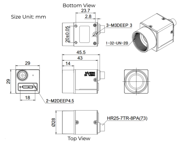 MER2-160-227U3C, IMX273, 1440x1080, 227fps, 1/2.9", Global shutter, CMOS, Color