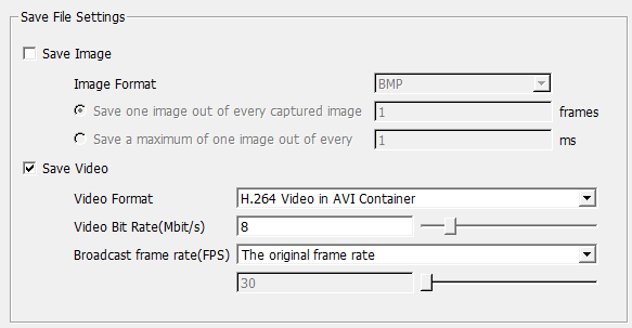 Image and Video settings